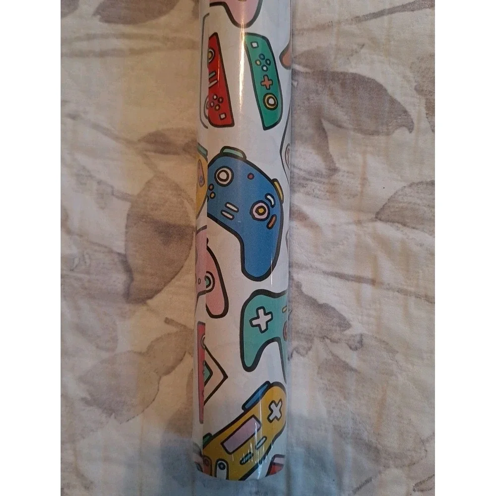 NIB 6 Rolls Wrapping Paper Spritz Video Games Controller 20 Sq Ft Eac Gift Wrap